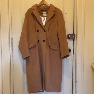 Avec Les Filles Tan Wool Coat